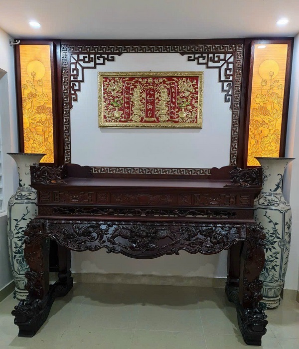 thiết kế và thi công phòng thờ