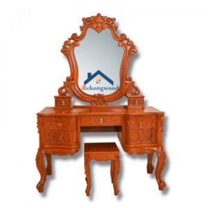 BÀN trang điểm gỗ gõ đỏ