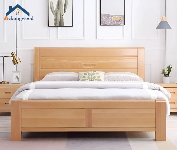 mẫu giường đơn giản giá rẻ
