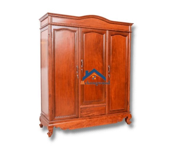 mẫu tủ quần áo gỗ hương đỏ đẹp
