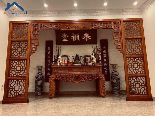 mẫu bàn thờ gia tiên đơn giản