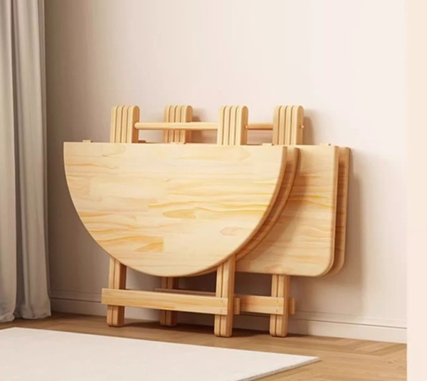 bàn ăn xếp gọn hình tròn