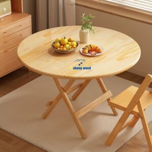 bàn ăn xếp gọn hình tròn