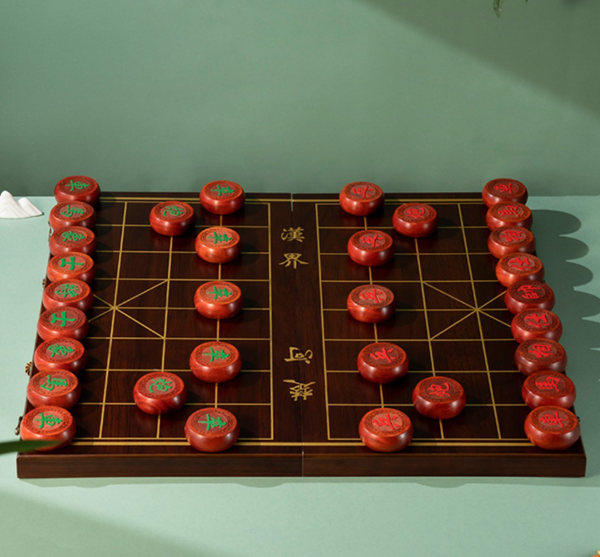 bộ bàn cờ tứong gỗ đàn hương huyết cao cấp
