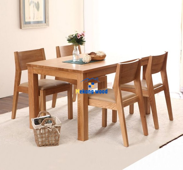 mẫu nàn ăn 4 ghế gỗ tự nhiên